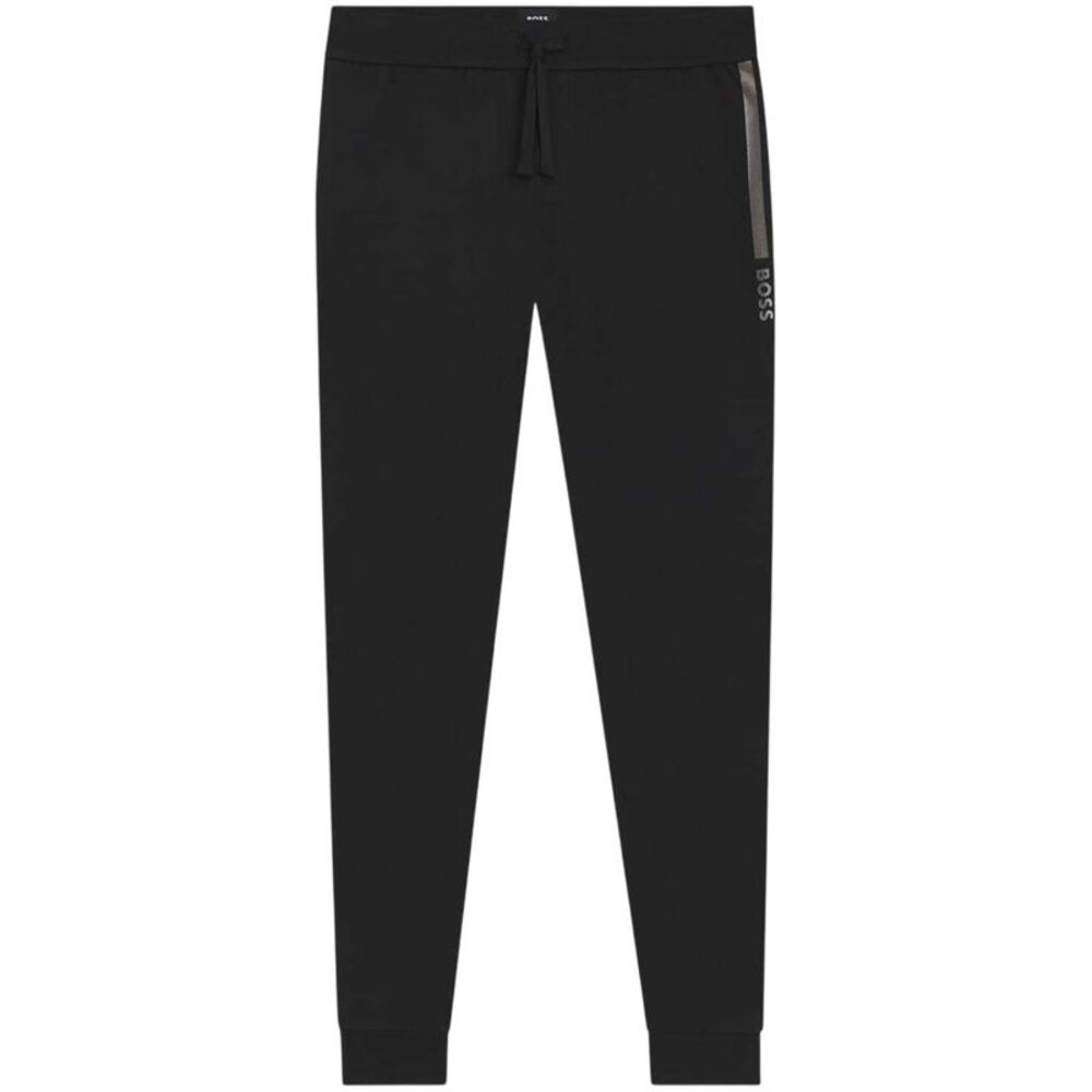 Boss Mens Side Logo Tapered Sweatpants / Black